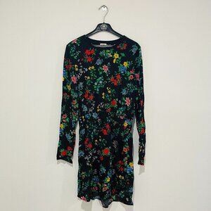 Twist & Tango Women's Black Long Sleeve Floral Dress Size 36